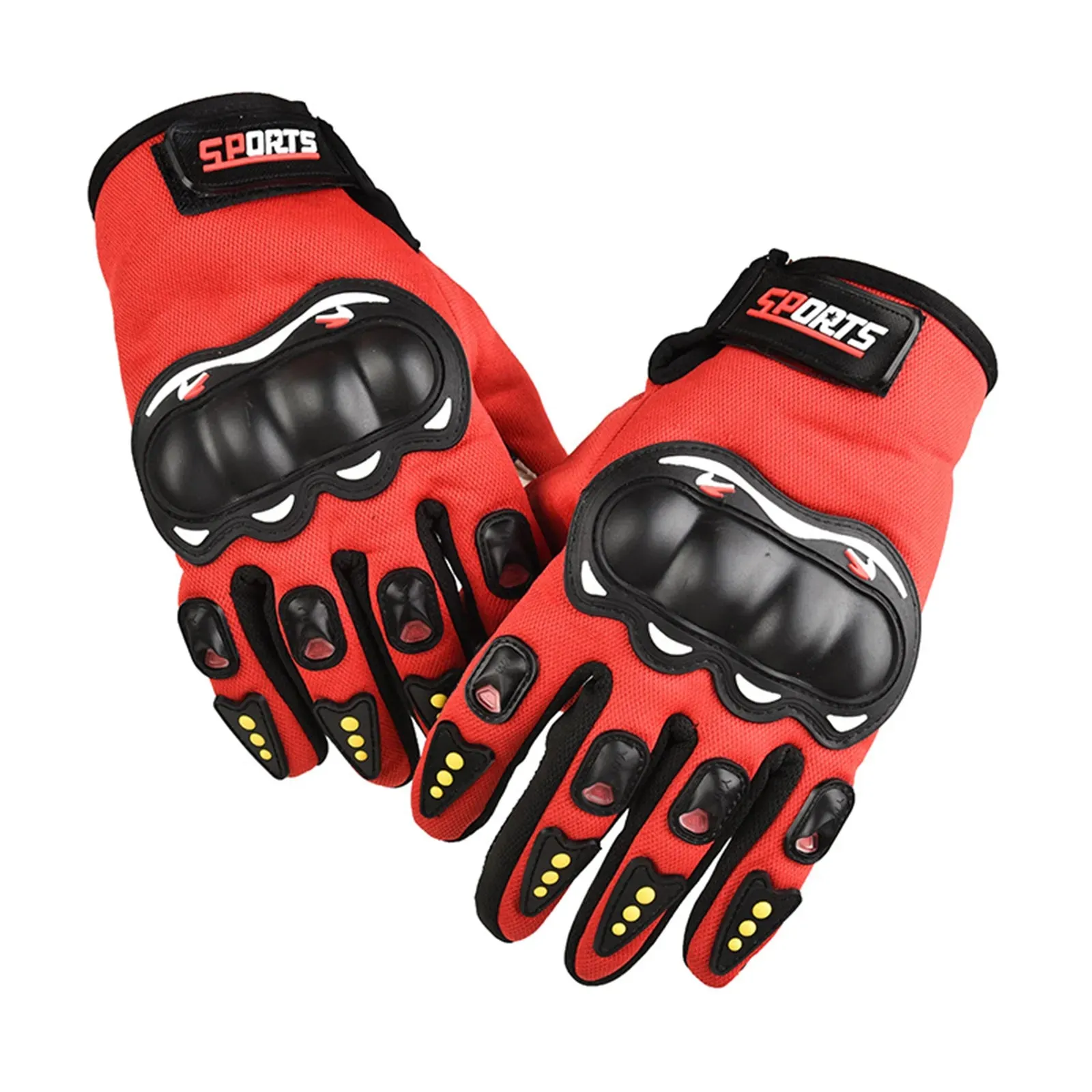 1pair Motorcycle Gloves Riding Protective Gear Motorcycle Sporting Goods Half-finger Riding Equipment Modification Accessories