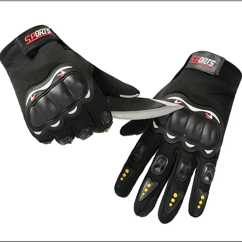 1pair Motorcycle Gloves Riding Protective Gear Motorcycle Sporting Goods Half-finger Riding Equipment Modification Accessories