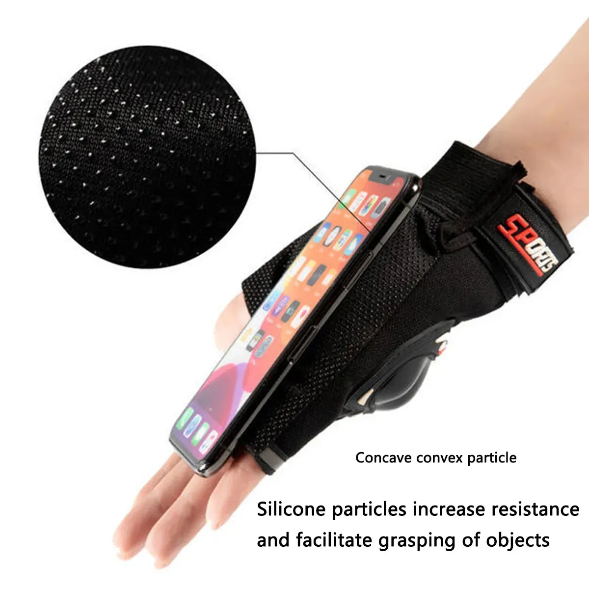 1pair Motorcycle Gloves Riding Protective Gear Motorcycle Sporting Goods Half-finger Riding Equipment Modification Accessories