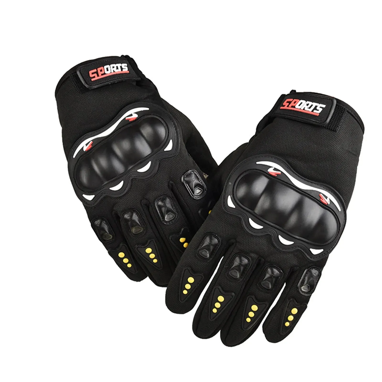 1pair Motorcycle Gloves Riding Protective Gear Motorcycle Sporting Goods Half-finger Riding Equipment Modification Accessories
