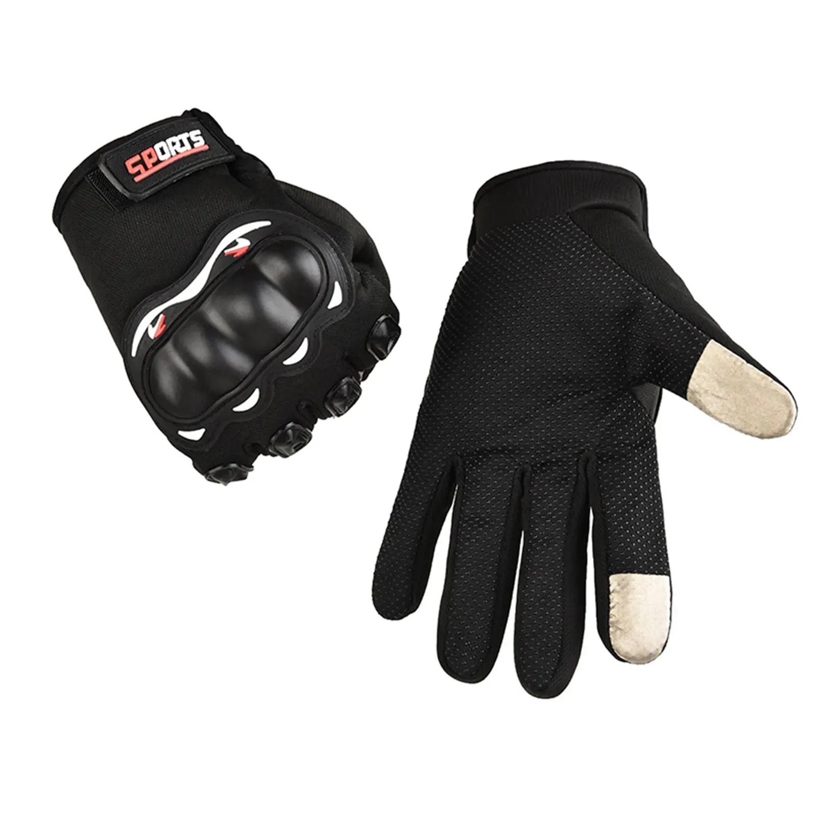 1pair Motorcycle Gloves Riding Protective Gear Motorcycle Sporting Goods Half-finger Riding Equipment Modification Accessories