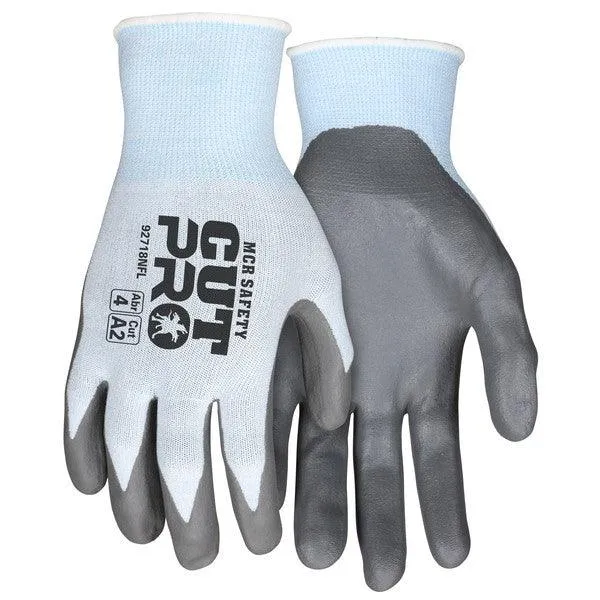 92718NFXL MCR Safety Cut Resistant Gloves, Synthetic, X-Large, Gray/Blue