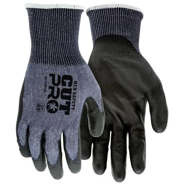 92738PUXXL MCR Safety CutPro Cut Resistant Gloves, Hypermax, 2X-Large, Black