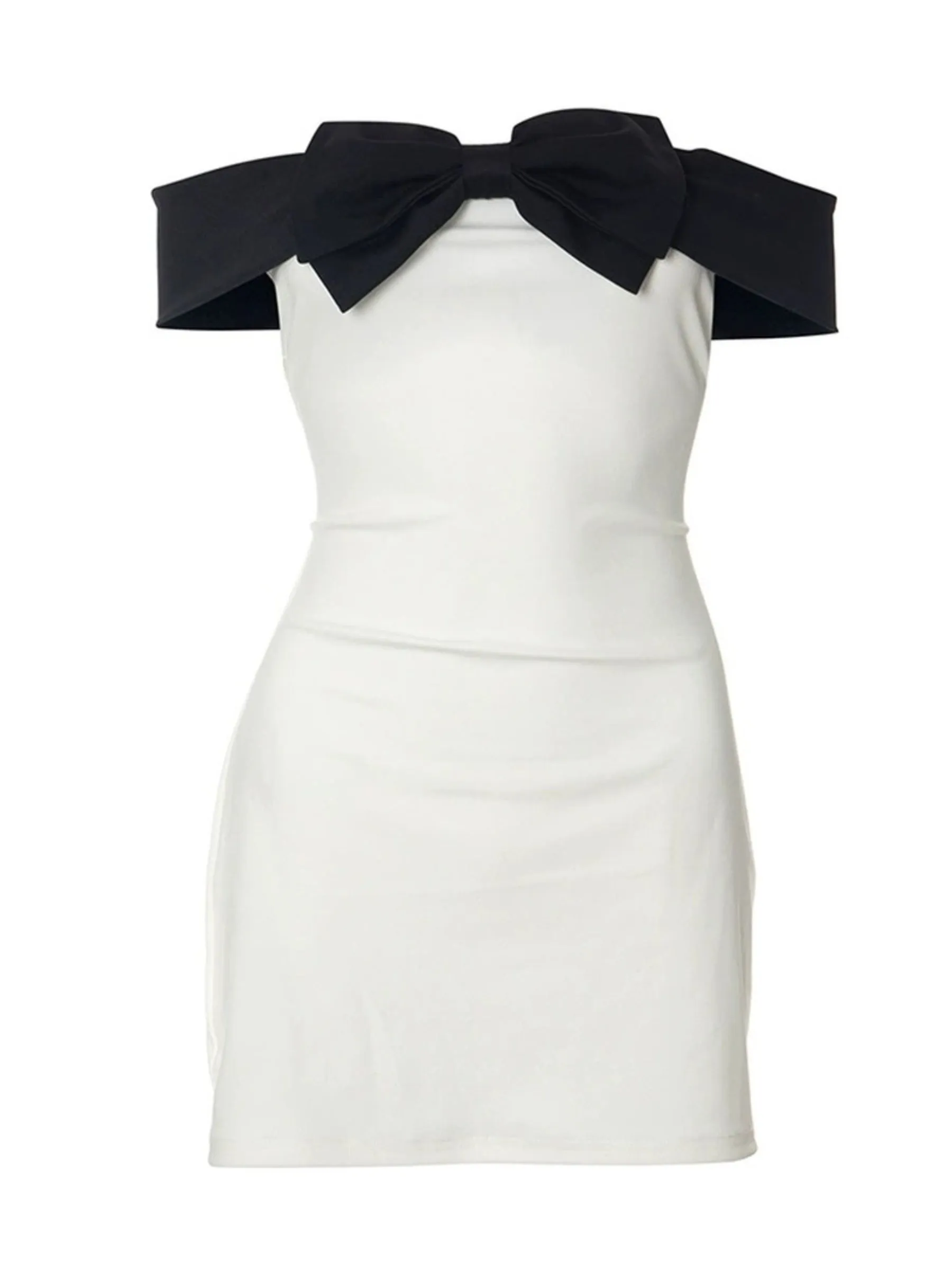 Bonnyshow Samyah Bow Neck Mini Dress