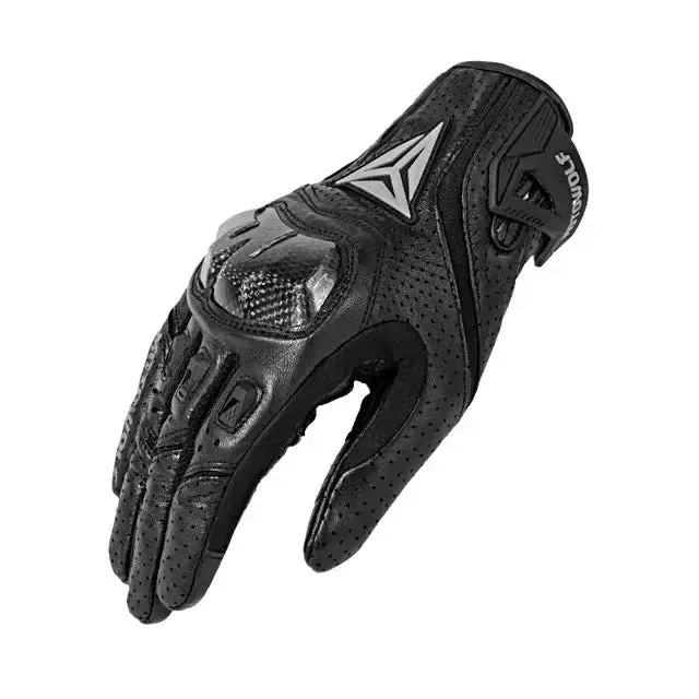 Breathable Leather Motorcycle Gloves Racing Gloves Men's Motocross Full Finger Gloves Bicycle Cycling Glove Car Glove