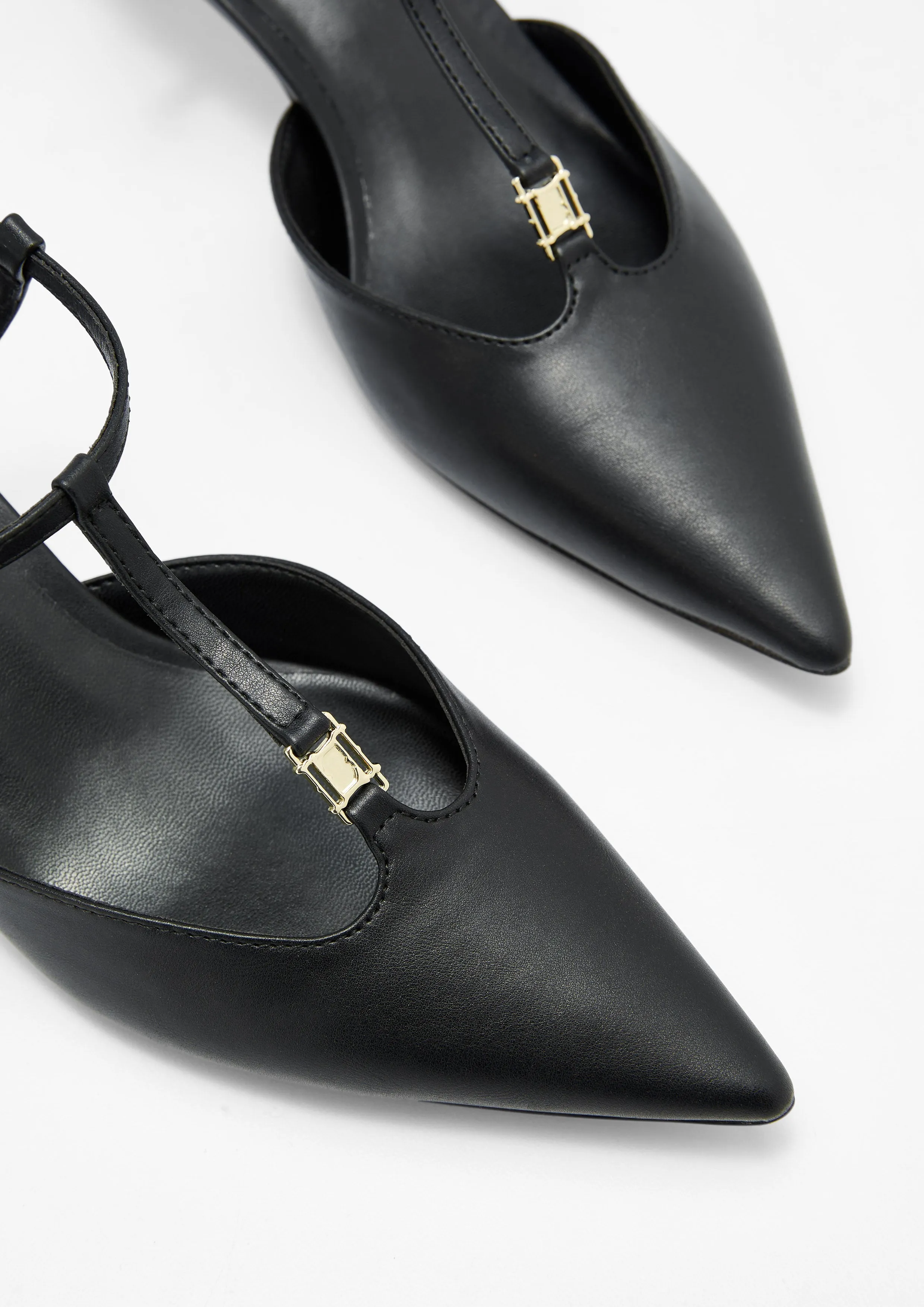 Cady Mid Heel Sandals Black
