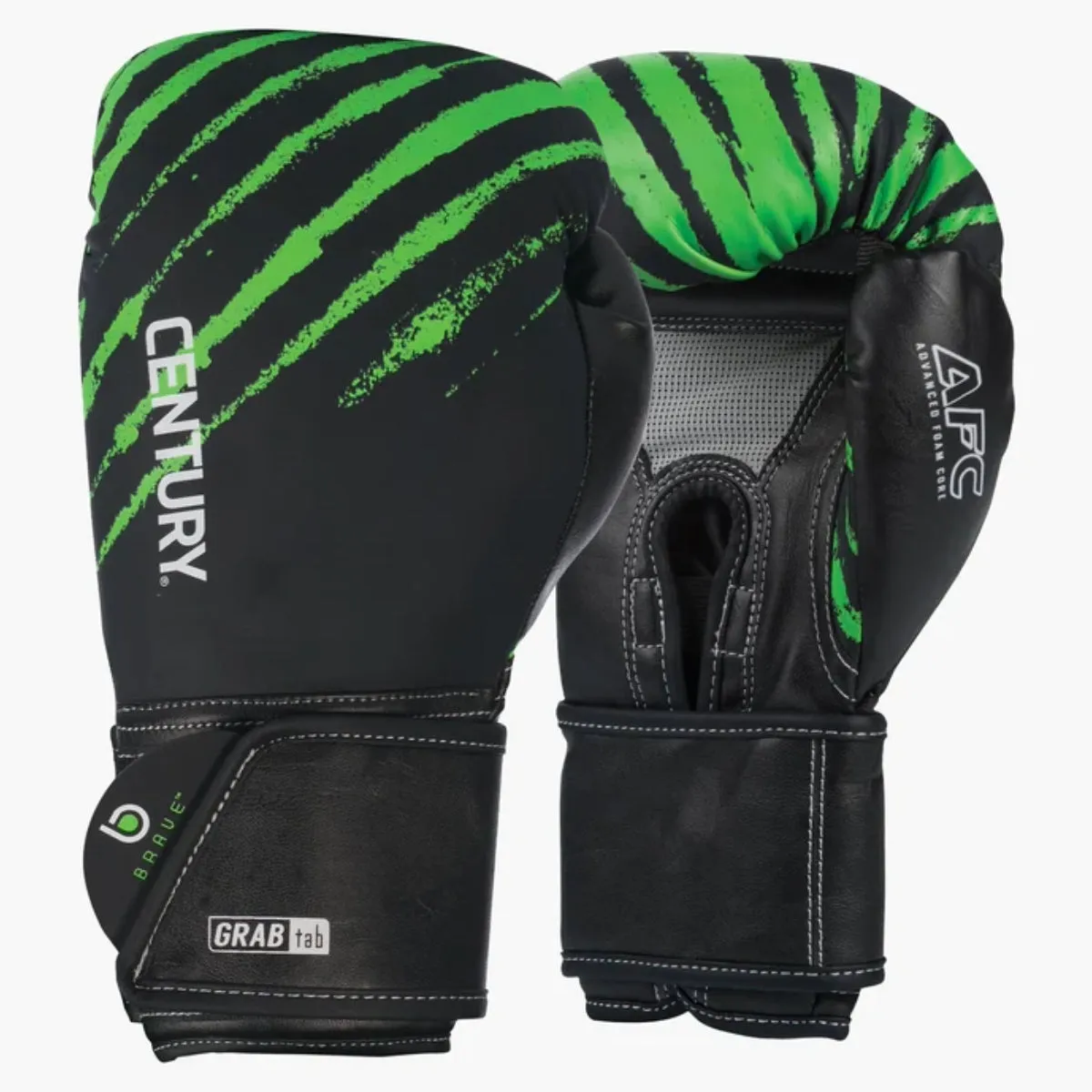 Century Brave Youth Boxing Gloves Black/Green