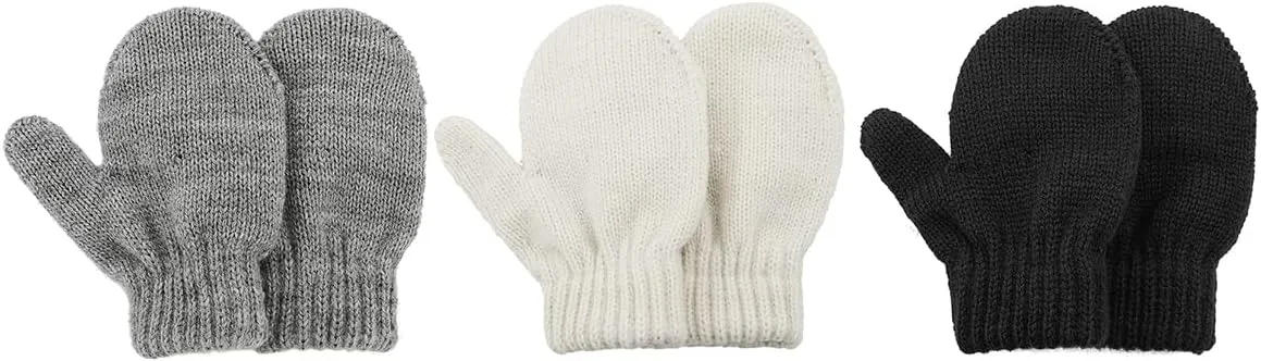 Century Star Toddler Mittens Kids Winter Gloves Knitted Warm Magic Mittens for Boys Girls Fleece Lined Gloves