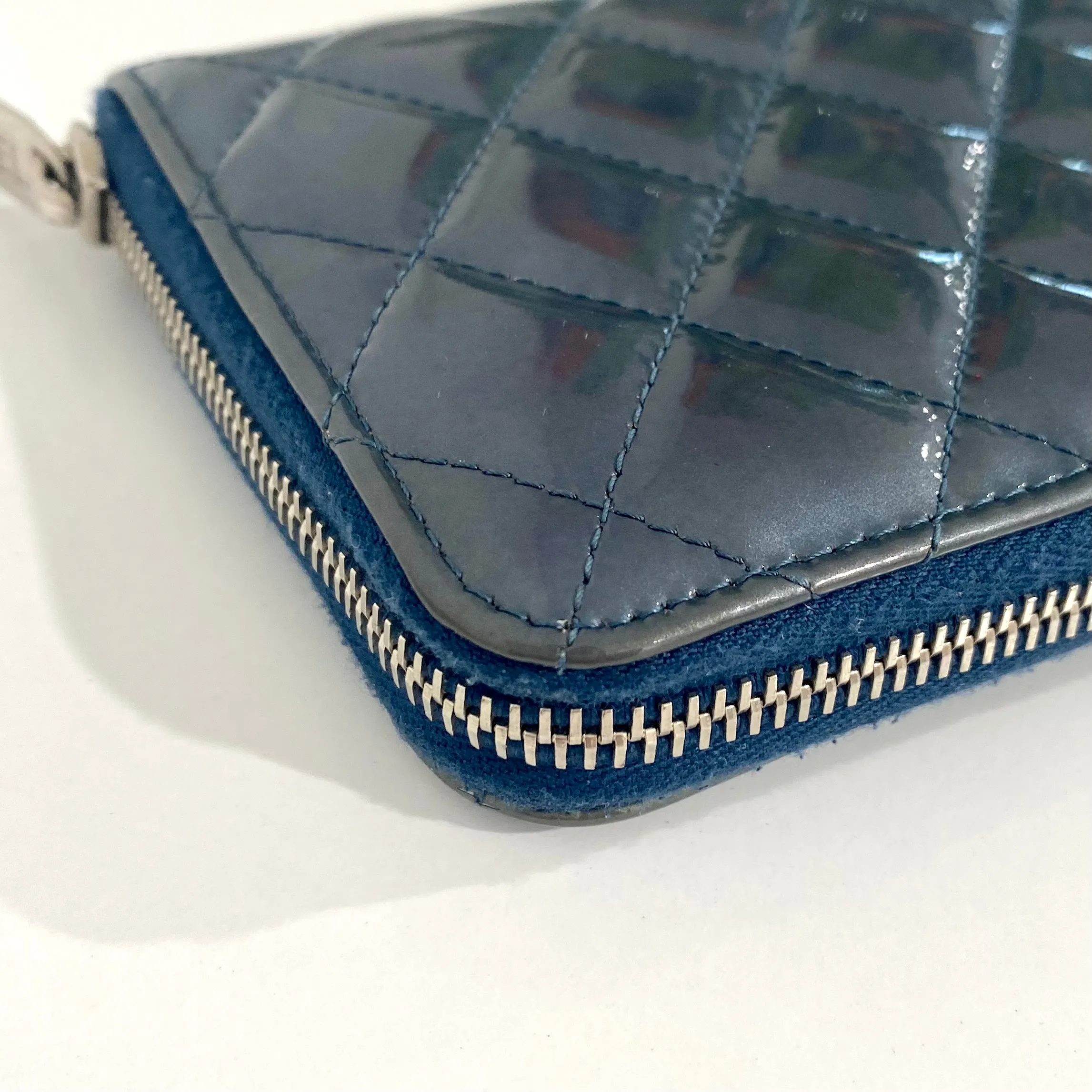 Chanel Blue Patent Wallet