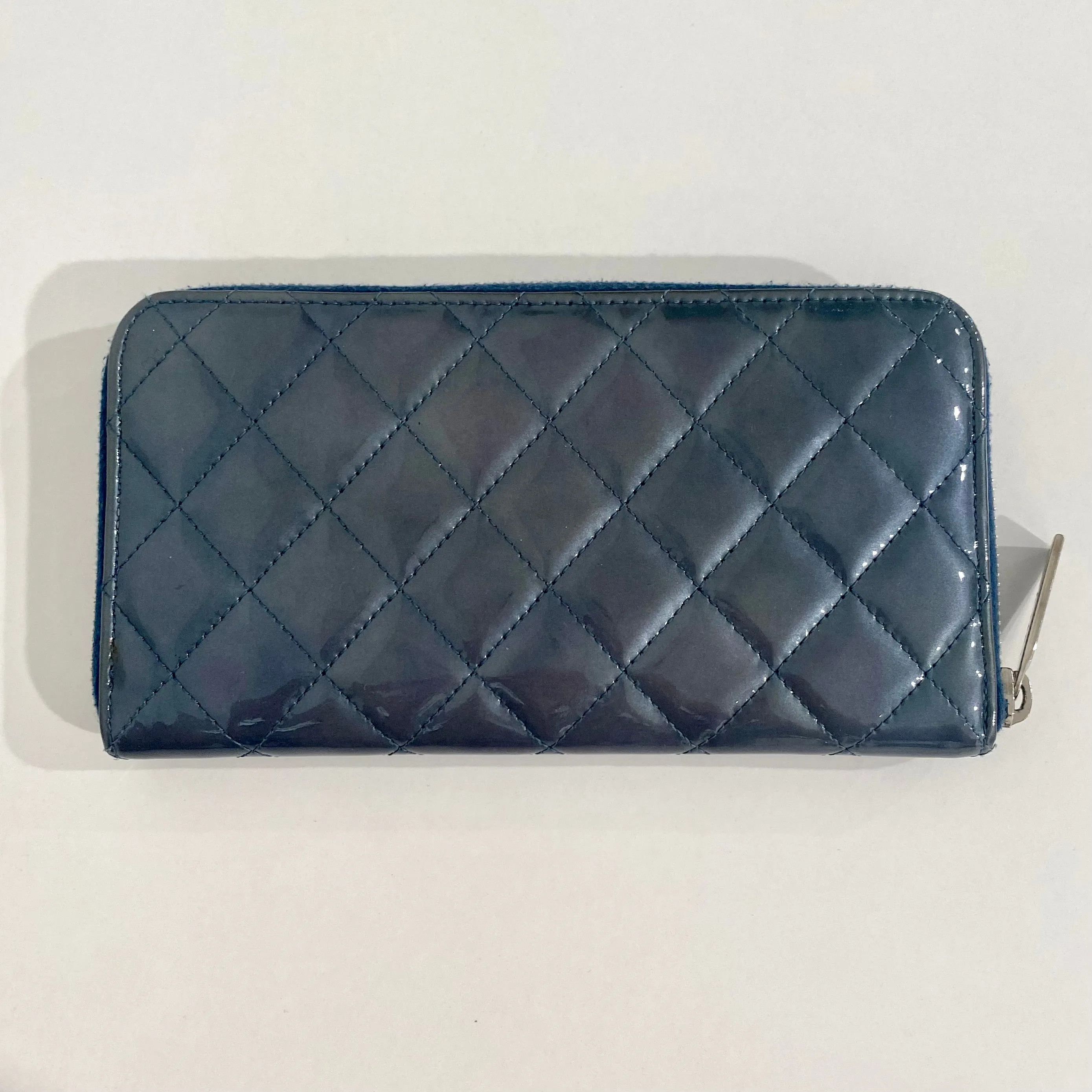 Chanel Blue Patent Wallet