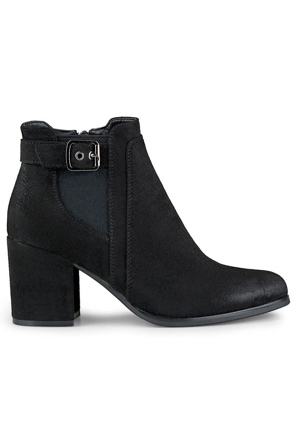 Chic Buckled Organic Suede Ankle Boots with Elevated Style