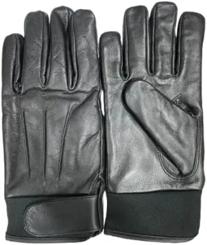 Driving Gloves - Genuine Soft & Thin Cowhide, Fleece Lined, Winter Gloves for Driving, Motorbike, Cycling.