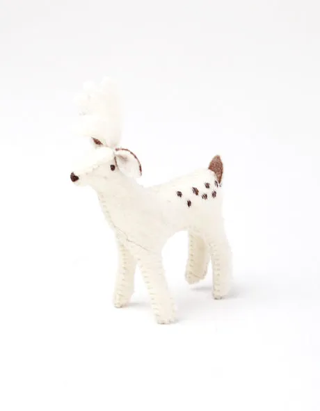 Felted Animal Ornament Deer