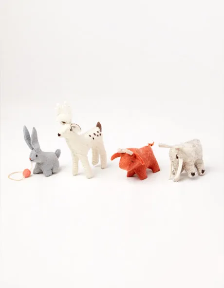 Felted Animal Ornament Deer