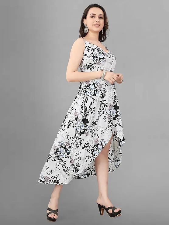 Graceful Petal Elegance Midi Dress