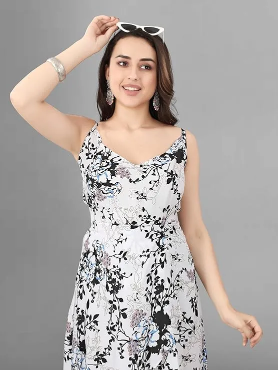 Graceful Petal Elegance Midi Dress