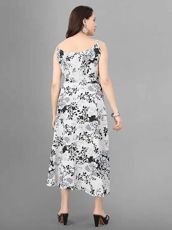 Graceful Petal Elegance Midi Dress