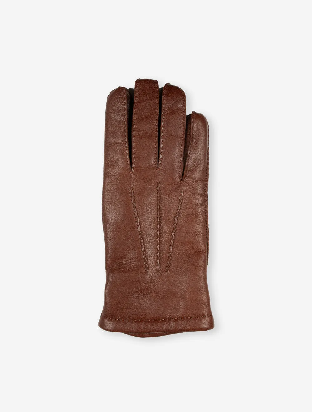 Handsewn Cashmere Gloves Chestnut