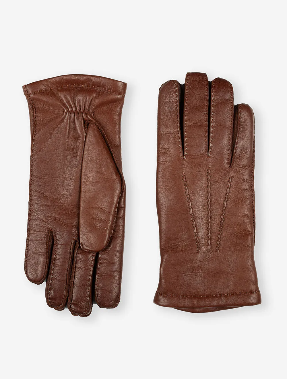 Handsewn Cashmere Gloves Chestnut