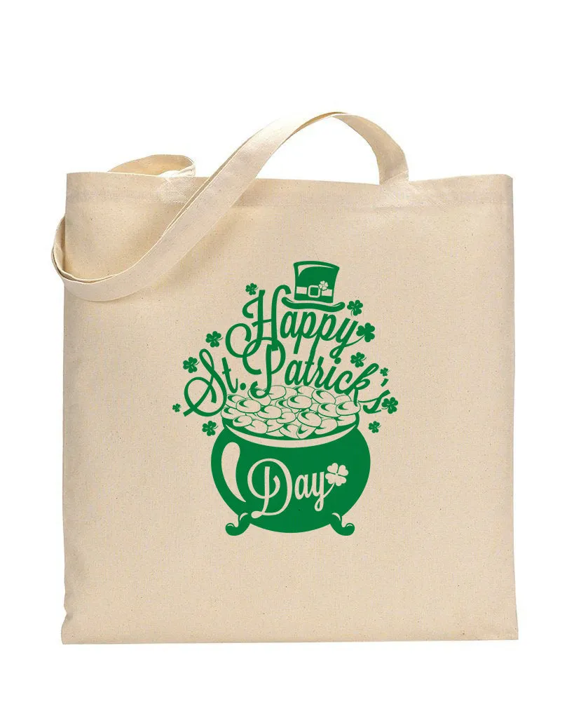 Hat and Boiler Happy St Patrick's Day - St Patrick's Tote Bag
