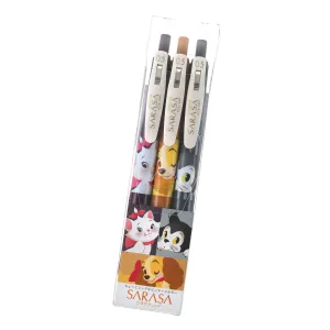 JDS - Lady, Figaro, Marie Oshare Cat ZEBRA Sarasa Clip Gel Ink "Vintage Color" Ballpoint Pen 0.5mm