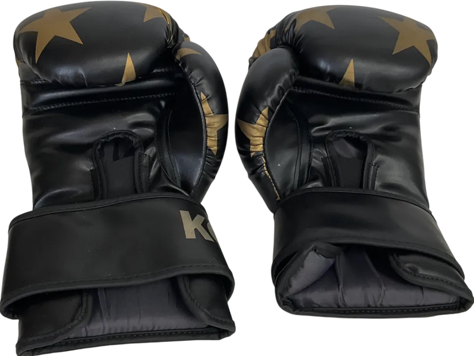 kobox Black Star Print Boxing Gloves One Size