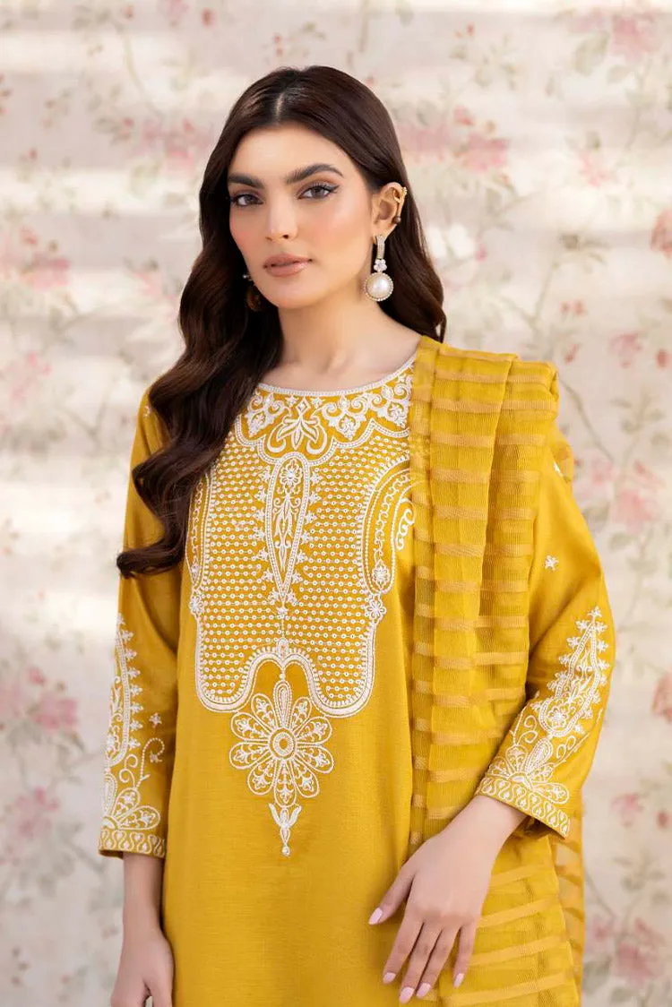 La Rosaa - Spring Summer RTW Collection - Mustard - 3Pc
