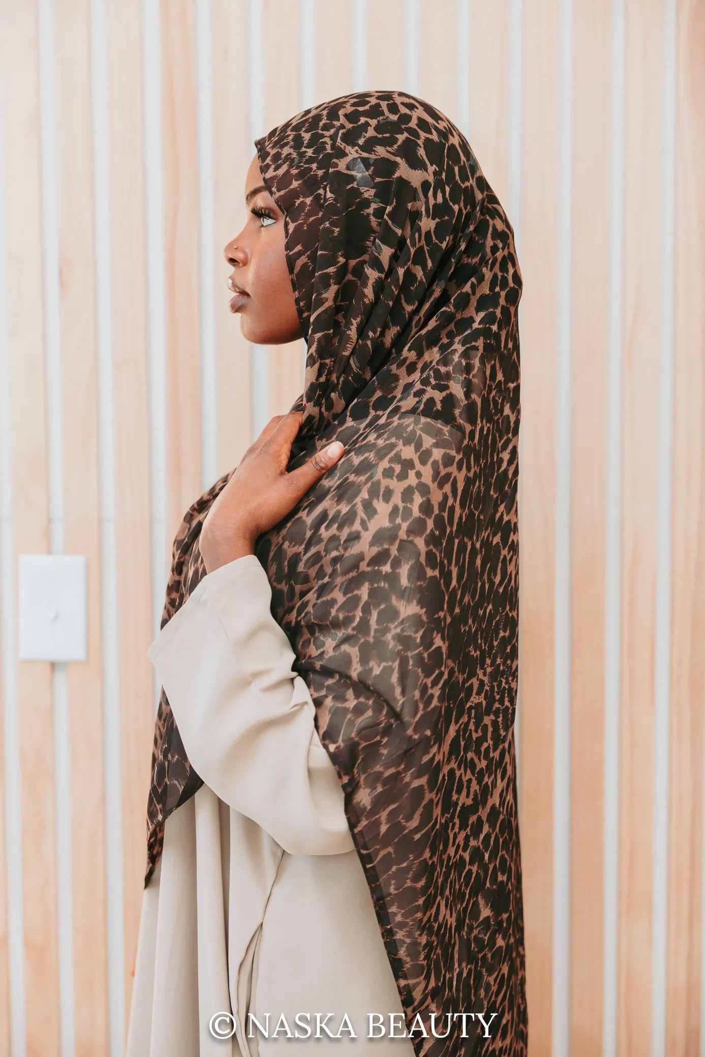 Maxi Leopard Printed Hijab