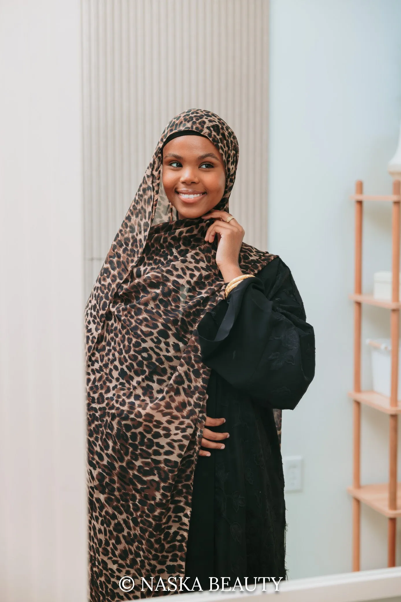 Maxi Leopard Printed Hijab