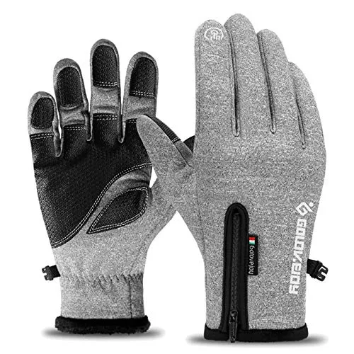 NewDoar Winter Gloves Touch Screen, Full Finger Anti-Slip ThickenWarm Gloves