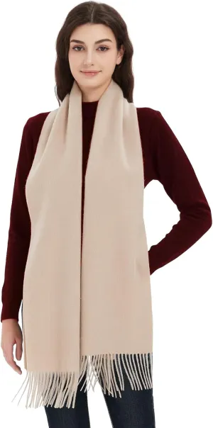 Novawo Wool Scarf Soft Warm Winter Scarves Wraps for Women and Unisex