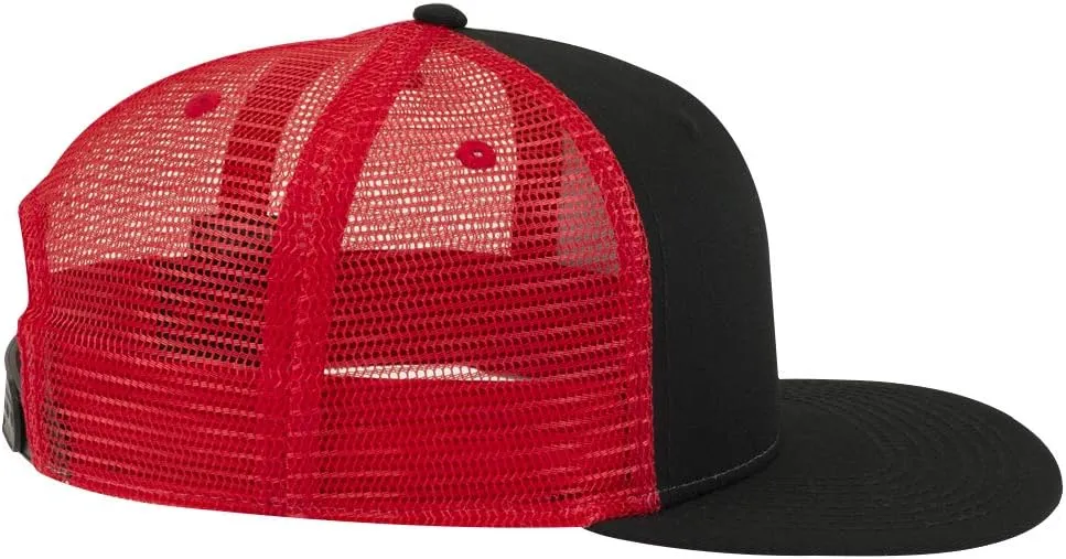 OTTO SNAP Hawaiian Pattern Square Flat Visor 6 Panel Pro Style Snapback Hat