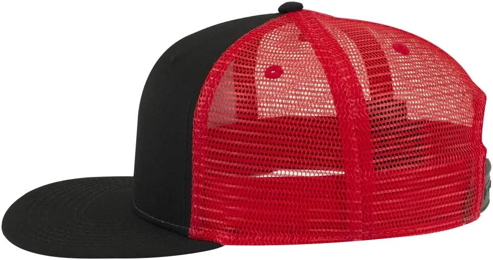 OTTO SNAP Hawaiian Pattern Square Flat Visor 6 Panel Pro Style Snapback Hat