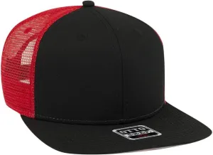 OTTO SNAP Hawaiian Pattern Square Flat Visor 6 Panel Pro Style Snapback Hat