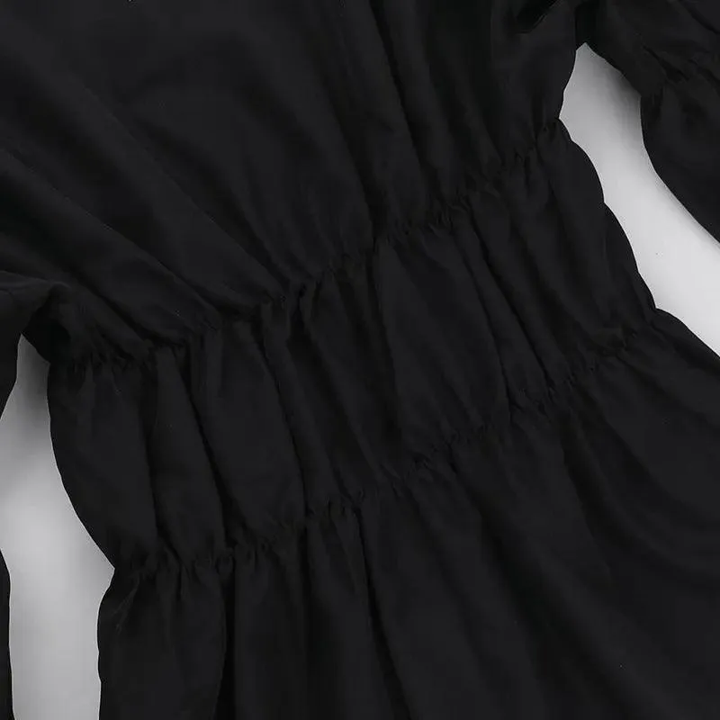 Pleated Button Top