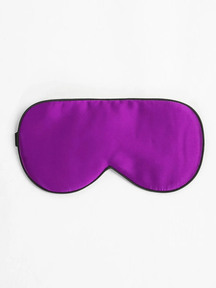 Pure Silk Solid Color Sleep Eye Mask