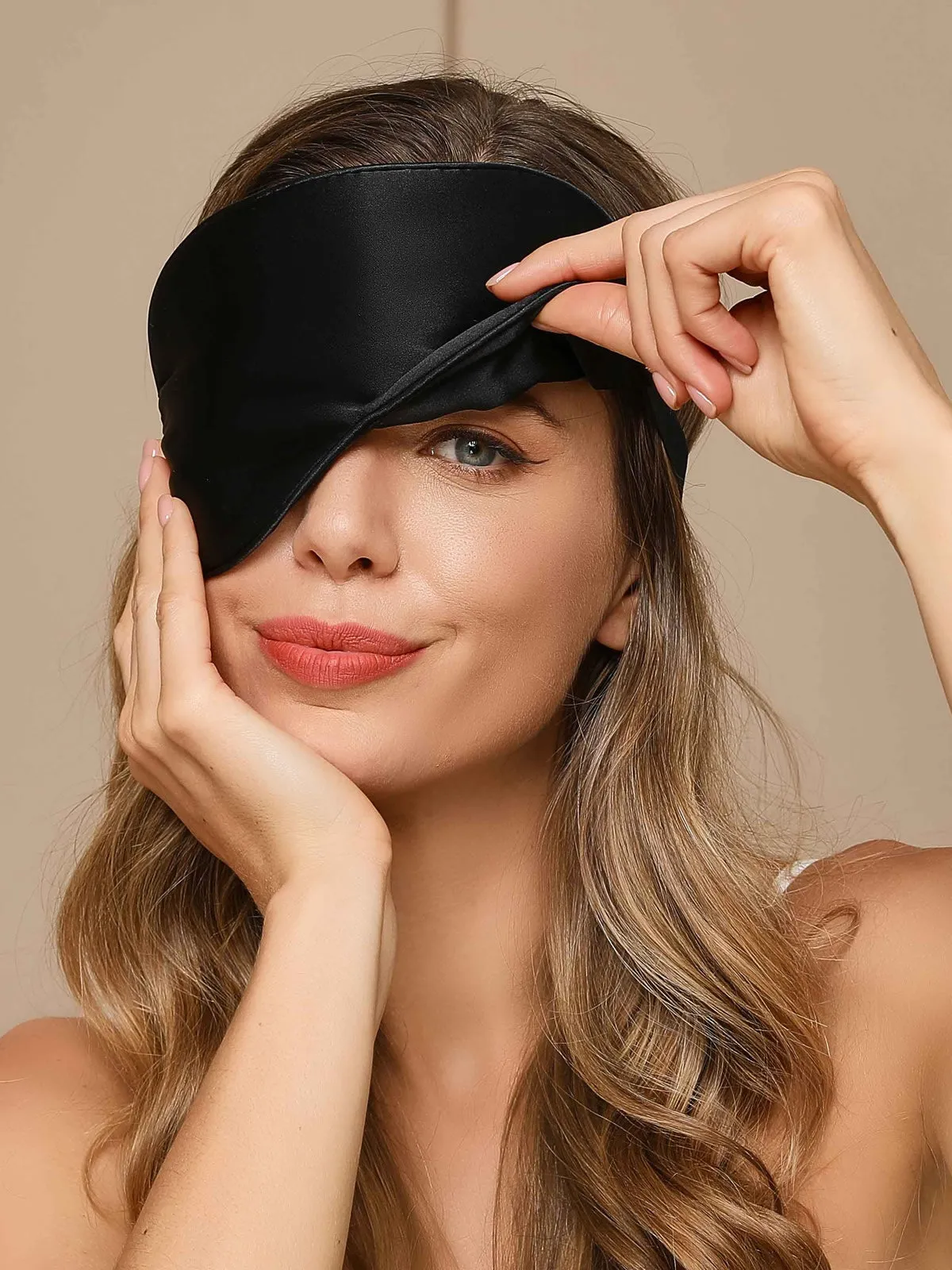 Pure Silk Solid Color Sleep Eye Mask