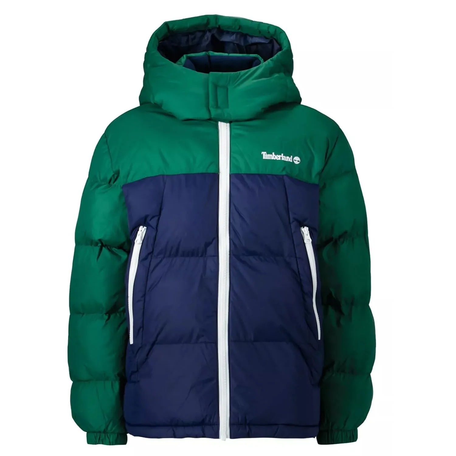 Timberland Kids Boys Two-tone Puffer Winter Jacket - 8Y