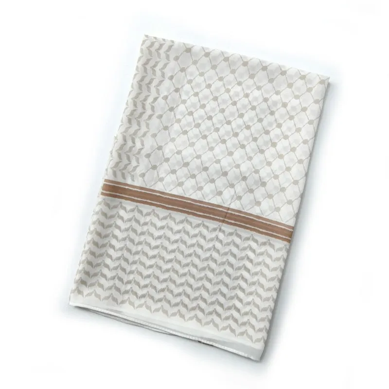 WJA237 New Arab headscarf chiffon printed checkered scarf in Dubai, UAE