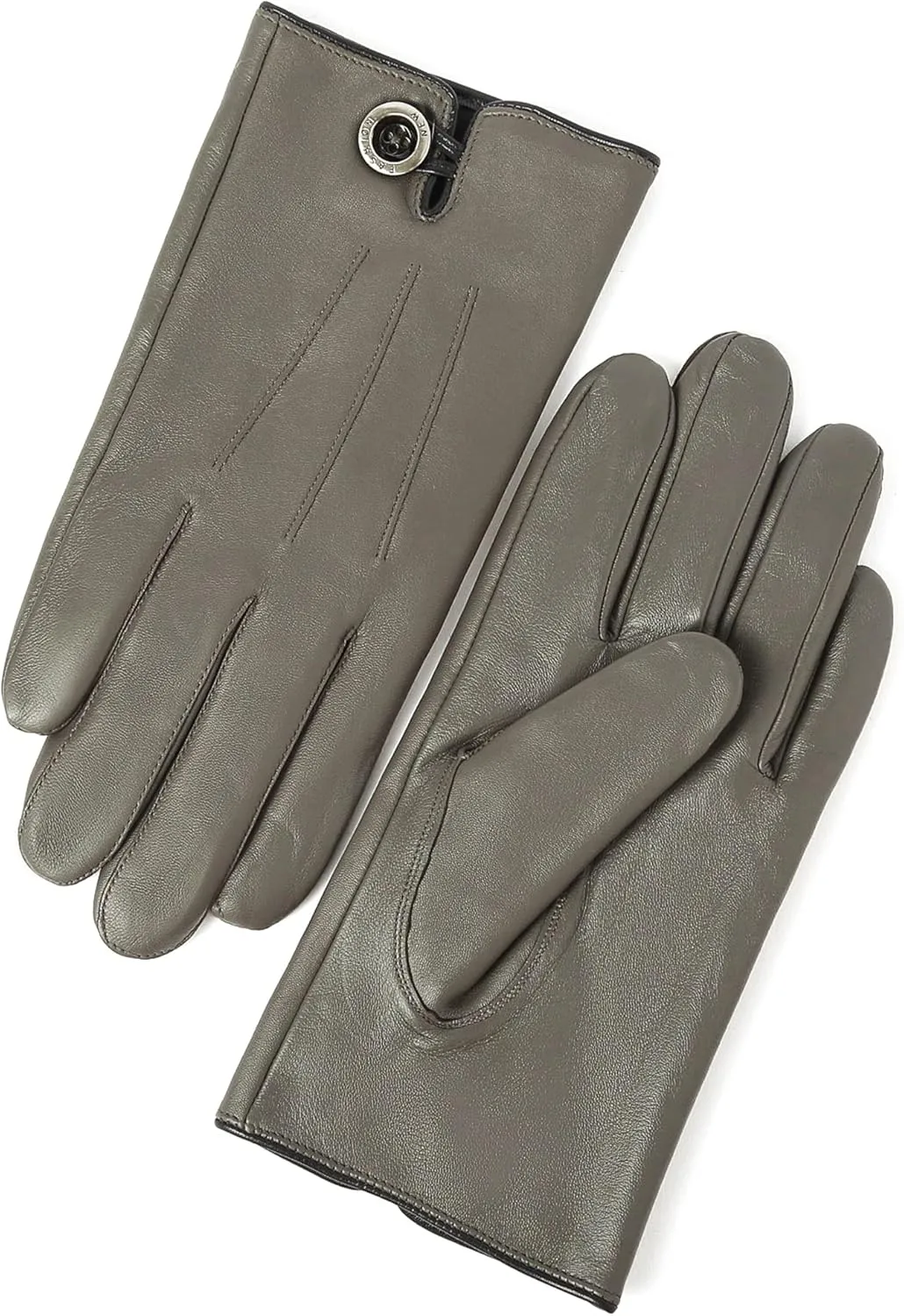 YISEVEN Winter Men's Lambskin Leather Gloves Touchscreen